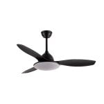 Fabrilamp Yael Ventilatore da soffitto con motore DC e controllo 72W Nero