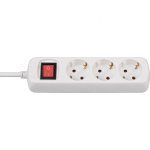 Brennenstuhl BAT Base Multiple 3 Prises Blanc