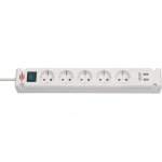 Brennenstuhl Multiprise Bremounta avec fonction de charge USB 5 prises Blanc 3 m