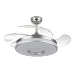 Fabrilamp Dani Ventoinha de Teto com Motor DC e Comando à Distância Cromado