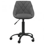 VidaXL Silla de Oficina Terciopelo Gris