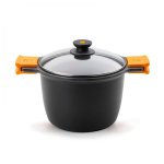 Casserole Haute BRA Efficient Aluminium Fondu 20cm avec Couvercle