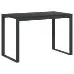 VidaXL Bureau d'ordinateur en aggloméré 110x60x73cm Noir