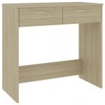 Mesa de aglomerado VidaXL Sonoma 80x40x75cm Carvalho