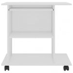 VidaXL Table d'ordinateur en aggloméré 80x50x75cm Blanc