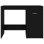 VidaXL Bureau en aggloméré 100x50x76cm Noir