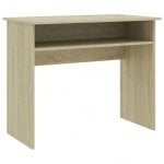 VidaXL Bureau en aggloméré 90x50x74 cm Chêne/Sonoma