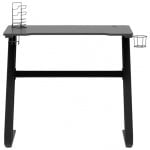 VidaXL Bureau de jeu avec pieds en Z 90x60x75cm Noir