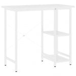 VidaXL Bureau d'ordinateur MDF 80x40x72cm Blanc