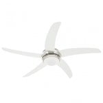 VidaXL Ventilador de Techo con Luz y Mando 75 W Blanco