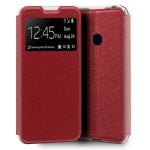 Custodia Flip Cover tinta unita rossa per Samsung Galaxy M31 M315