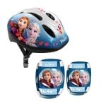 Capacete congelado, joelheiras e cotoveleiras