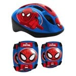 Casco, ginocchiere e gomitiere di Spiderman