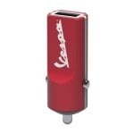 SilverHT Vespa Carregador de Automóvel USB 2.4 A Vermelho