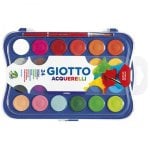Étui en plastique Giotto aquarelle 24 couleurs
