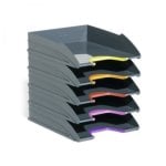 Bandeja Sobremesa Durable Plastico Gris 255x55x330 Mm Pack De 5 Unidades Bandeja Sobremesa Durable Plastico Gris 255x55x330 Mm Pack De 5 Unidades