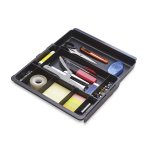 Vassoio organizer per cassetti Exacompta nero 298x246x36 mm