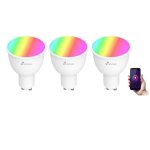 Kit di 3 Lampadine Intelligenti GU10 RGB Nivian