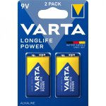 Varta LongLife 6LR61 Pack 2 Piles 9V