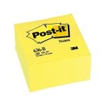 Bloc Notes Adhésif Amovible et Post-it Post-it 76x76x45 Mm Cube Couleurs Jaunes 450 Feuilles Bloc Notes Adhésif Amovible et Post-it Post-it 76x76x45 Mm Cube Couleurs Jaunes 450 Feuilles