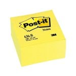 Blocco Note Adesivo Removibile e Post-it Post-it 76x76x45 Mm Cubo Colori Giallo 450 Fogli