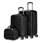 Numada Set Valigie e Beauty Case 3 Pezzi Nero