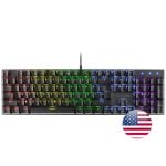 Mars Gaming MK422 Preto Teclado Gaming RGB Switch Azul Idioma EUA
