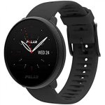 Polar Ignite 2 Bluetooth GPS 43mm Aço Preto Silicone S/L Resistente Água 30m Cardio