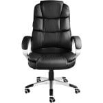 Tectake Jonas Silla de Oficina Negro