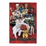 Erik Editores One Punch Man Heroes Poster 91,5 x 61 cm