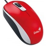 Mouse ottico ambidestro Genius DX110 1000 DPI Rosso