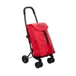 Carrello della spesa Playmarket Go Four, 4 ruote, pieghevole, rosso