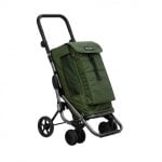 Carrello della spesa Playmarket Go Up Premium, 4 ruote, pieghevole, verde