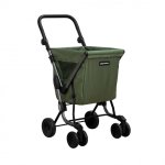 Carrello della spesa Playmarket We Go Premium, 4 ruote, pieghevole, verde