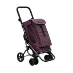 Carrello della spesa Playmarket Go Up Premium, 4 ruote, pieghevole, marrone