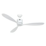 CasaFan Aeroplan Eco Ventilatore da soffitto Motore DC con luce e controllo 132 cm Bianco