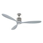 Ventilador de Teto CasaFan Aeroplan Eco 132cm Motor DC Luz Comando Cinza Prata