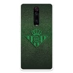 Estojo para Xiaomi Mi 9t Del Betis Shield Green Pattern Background - Real Betis Balompié Licença Oficial