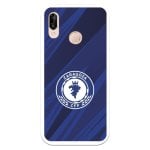 Capa Zaragoza Cf Femenino para Huawei P20 Lite Shield Fundo Azul-preto - Licença Oficial Zaragoza Cf Femenino
