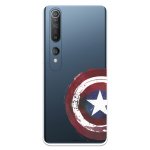 Estojo transparente oficial Marvel Capitão América Shield para Xiaomi Mi 10 - Marvel