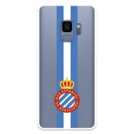 Capa para Samsung Galaxy S9 Del Rcd Espanyol Albiceleste Shield Albiceleste Shield - Licença Oficial Rcd Espanyol