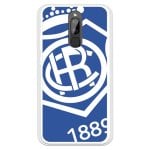 Capa para Xiaomi Redmi 8a Del Recre Shield Fundo Azul - Licença Oficial Real Club Recreativo de Huelva