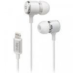 Écouteurs intra-auriculaires SBS Mix 100 avec câble Lightning blanc