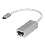 Adaptador de red StarTech US1GC30A USB-C a Gigabit Ethernet aluminio plata