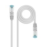 Cabo de Rede Nanocable Cat.7 600MHz LSZH SFTP PIMF AWG26 25cm Cinza