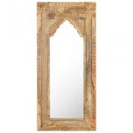 Vidaxl Espejo De Madera Maciza De Mango 50x3x110 Cm