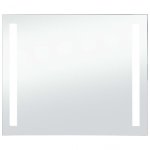 Vidaxl Espejo De Pared De Baño Con Led 80x60 Cm