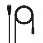 Nanocable Cable USB-C a Micro-USB 1m Negro Nanocable Cable USB-C a Micro-USB 1m Negro