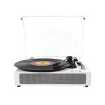 Tocadiscos Prixton Studio Deluxe 6W Bluetooth Tracción Correa USB MicroSD Blanco