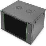 Digitus DN-19 09U-6/6-EC-SW Rack 9U Wandmontiertes Regal Schwarz